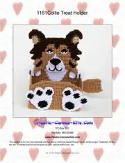 Collie Dog Treat Holder-Plastic Canvas Pattern or Kit