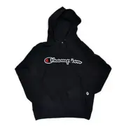 Champion LIFE Men's Reverse Weave Pullover Black/Black Hoodie