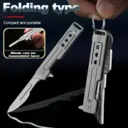 Titanium Alloy Art Knife Folding Blade Sharp Portable Express Small Knife Keycha