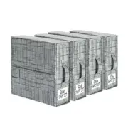 SheetCube Bed Sheet Organizers and Storage 4 Pack, Foldable Linen Closet Orga...