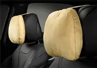 在飛比找Yahoo!奇摩拍賣優惠-3D麂皮絨舒適頭枕 氣室回彈 舒適釋壓  車用