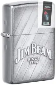 Zippo 49543 Jim Beam since 1975 Lighter + FLINT PACK