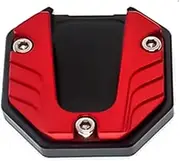 Lift Stand Universal Motorcycle Bikes Kickstand Extender Foot Side Stand Extension Foot Pad Support Plate Motorcycle Accessories Stand Pad(Red)