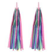 Bike Streamers, Scooter Handlebar Tassels Grips Ribbon, Multi-color