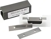 Square 50x12x1.5mm Carbide Inserts Cutter Blades Paint Scraper Blades 10 Pcs