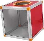 HONMEET Raffle Ball Box with Window Donation Ballot Box Ticket Drum Container for Party Games Suggestion Box with Screws Screwdriver for Raffles