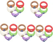 Gadpiparty Sets Unique Resin Finger Rings Stackable Band Ring Set Stylish Vintage Band Style for Daily Wear Party Anniversary Pcs
