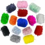 40 Color 2 Meters 10-15cm Fluffy Turkey Feathers Decoration Trims Marabou Plumas