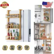 Lightweight Bamboo 3-Tier Spice Rack for Effortless Kitchen Organization
