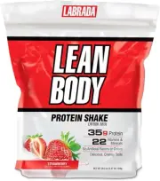 Labrada Nutrition Lean Body Hi-Protein Shake, Strawberry, 2.47-Pound Tub Strawbe