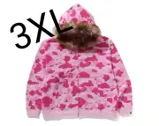 Very Limited Edition A Bathing Ape Cactus Jack Don Toliver Faux Fur Shark Zip Ho