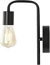 Not Hardwired Wall Lamps Bedroom Bedside lamp Wall lamp Living Room Background Wall Hotel Corridor Balcony Staircase Wall lamp(Black)