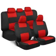ProPoly Red Black Seat Covers for Car Truck SUV Van Universal Fit (for: Nissan)