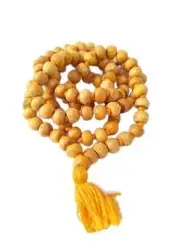 Handmade Natural Kamal Gatta Japa Mala 108 + 1 Beads Lotus Seed Mala