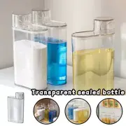 Refillable Laundry Detergent Dispenser Bottles Transparent for Liquid Powder