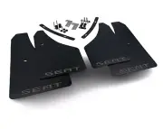 rallyflapZ | Mudflaps & Fixings Seat Leon Mk3 5F 12-20 Black 4mm PVC *G SE-Anthr
