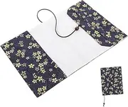 COMNESTBI Reusable Book Sleeve Cover with Retro Floral Design Protective Book Cover for Students Book Protector for Schoolbooks and Diaries