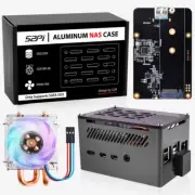 Geeekpi Aluminum NAS Case for Raspberry Pi 4 with ICE Tower Cooler and M.2 SA...