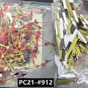 100 Sets Red Second Watch Hands for Hattori Epson PC21 Quartz Movement