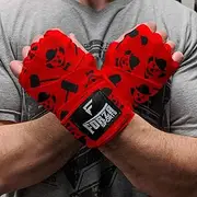 Forza Sports 180" Mexican Style Boxing and MMA Handwraps - Clown Red