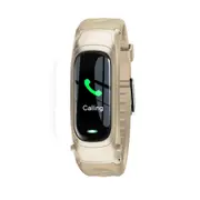 B9 BT5.0 Wristband bluetooth Call AI Voice Assistant Blood Oxygen Heart Rate Monitor HI-FI Quality Voice Smart Watch GOLD COLOR