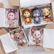 Finished Product: Handmade Pooh And Friends Stuffed, Amigurumi Plushy