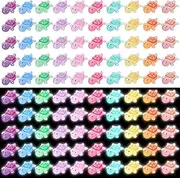 GSrenyu 100 Pcs Mini Resin Turtles Resin Animals Tiny Turtles Glow in The Dark Mini Figures Luminous Miniature Figures for Garden Fish Tank Aquarium Dollhouse Landscape Decoration DIY