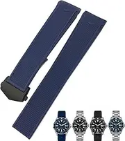 [CEKGDB] 20mm 22mm Rubber Silicone Watch Strap Black Blue Brown Watch Bands for Tag Heuer CARRERA AQUARACER F1 Diving Waterproof Bracelet