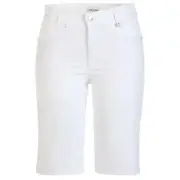 NWT Golfino Ladies LIGHT TECHNO STRETCH BERMUDA 9061722 100 White 12 14 18