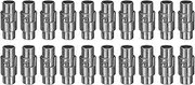 uxcell 20pcs Leather Cord End Clasp 4mm Hole Magnetic Cord End Caps Closures Leather Bracelet Buckle for Jewelry Making DIY Supplies Crafts, Gunmetal