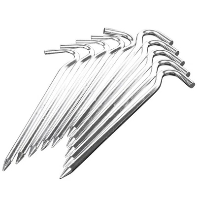 18cm long metal tent pegs heavy duty ground camping / gazebo / tent /6889