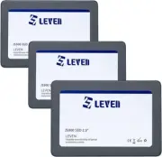 3 PACK LEVEN JS300 SSD 120GB - up to 550MB/s - 3D NAND TLC SATA III INTERNAL