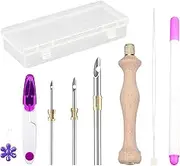 Needle Punch Kits for Adults, Needle Punch Kit with Threader, Embroidery Tool with Storage Box for Easter Crafting Children Beginners Adults
