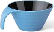 J-Kitchens Totty Ripple Bowl (Soup Bowl, Bowl, Wan, Lacquerware), Blue Inner Black, 5.5 x 4.3 x 2.3 inches (14 x 11.1 x 5.8 cm), Heat Resistant ABS Resin, Made in Japan, Dishwasher Safe