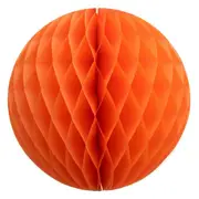 Orange Paper Honeycomb Ball
