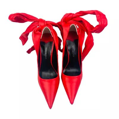 Tony Bianco Pierre Red Sheep Nappa Heels Brand New Women's Size 5