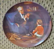 Norman Rockwell THE TYCOON Heritage Collector Plate Knowles NEW in Box & Certifi