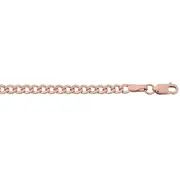 Bevilles 9kt Rose Gold Silver Infused Anklet