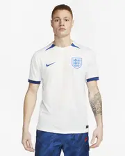 Nike Mens England National 2023 Stadium Home Dri-FIT Soccer Football Jersey Top