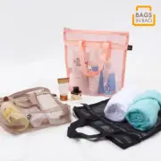 Portable shower Mesh Caddy bag Quick Dry Hanging Toiletry and Bath Organizer