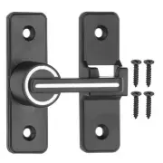 180° Barn Door Lock Luminous Flip Latches Safety Door Bolt Latch Lock Black