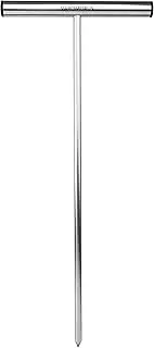 Varomorus Stainless Steel Soil Probe Rod, Septic Tank Locator for Locating Underground Pipes, Gardening, Landscaping, T Handle (42")