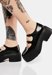[Melissa] Black Farah Mary Janes