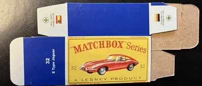 Matchbox #32 E-Type Jaguar ‘61-‘65 Type D Repro Box