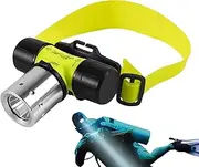 Diving Headlamp, Diving Torch - Rechargeable Underwater Light - Diving Headlamp, Diving Headlight, Underwater Light for Diving, Waterproof,