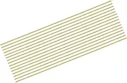 uxcell 15pcs Brass Rods 1/9" x 12" Brass Solid Round Stock Lathe Bar for Knife Handles Pin DIY Craft Model Plane(2.5mm in Diameter)