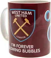West Ham United FC Bubble Mug (UK Size: One Size) (Claret Red/Sky Blue)
