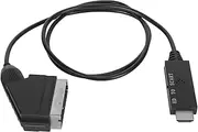 HDMI to SCART Converter, HD Digital Video HDMI to Analog Video and L/R Audio Adapter Cable Support PAL NTSC for TV VHS VCR DVD