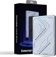160GB External Hard Drive USB 3.0 Portable Drive, External Hard Drive,2.5inch External HDD High-Speed Data Transfer Storage and Backup Hard Drive for Laptop,Gaming Console, PC,MAC,Desktop-Silver