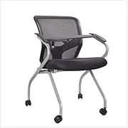 Folding and Reinforced Folding Chair, with Writing Board Conference Chair, Free of Charge Dining Chair, Office Chair Reception Chair Reporter Chair with Wheel Tablet Arm Nesting Chair,Sunlounger